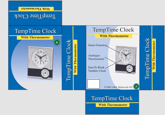 Temp Time Clock Packaging